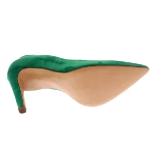 Osmose Shoes Escarpins-Escarpin Lucinda : Daim Vert à Talon