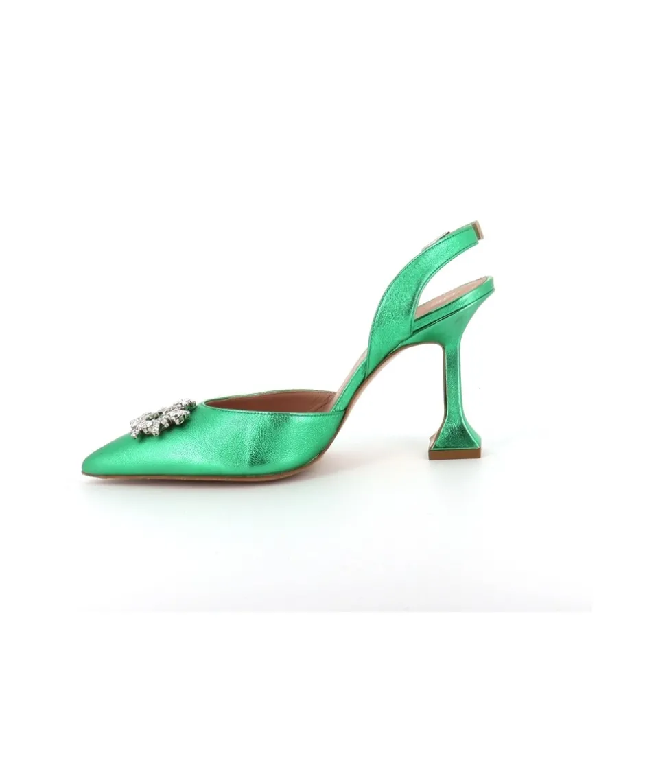 Osmose Shoes Escarpins-ESCARPIN MIMI CUIR VERT