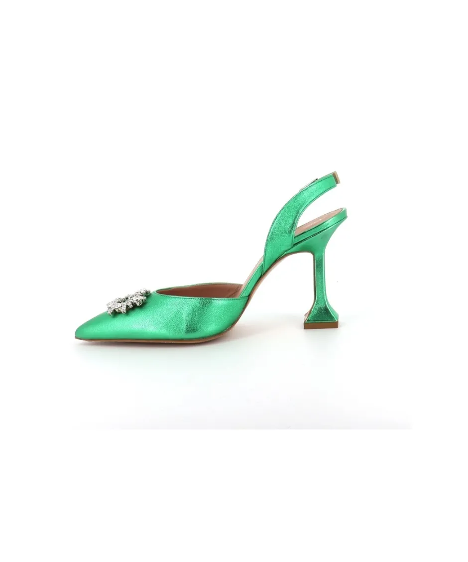 Osmose Shoes Escarpins-ESCARPIN MIMI CUIR VERT