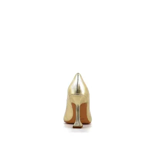Osmose Shoes Escarpins-ESCRPIN HUDA CUIR PLATINE METAL
