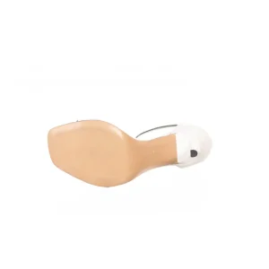 Osmose Shoes Sandales & Nu-Pieds-EVA Sandale Cuir Effet Croco Blanc à Bride