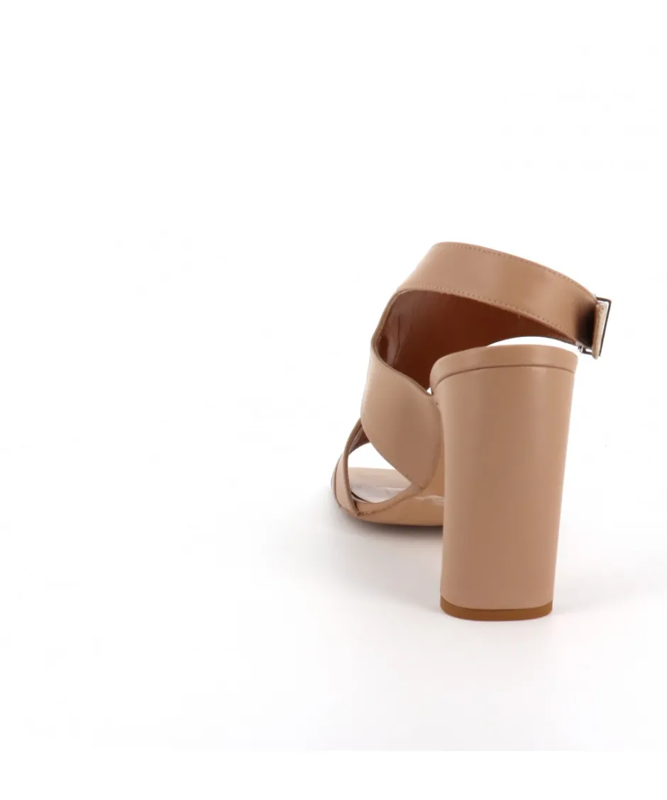 Osmose Shoes Sandales & Nu-Pieds-KEIRA sandale à talon cuir nude