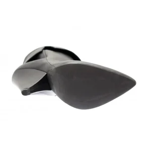 Osmose Shoes Boots - Bottines-Leonie Bottine : Cuir Noir à Talon Biseauté