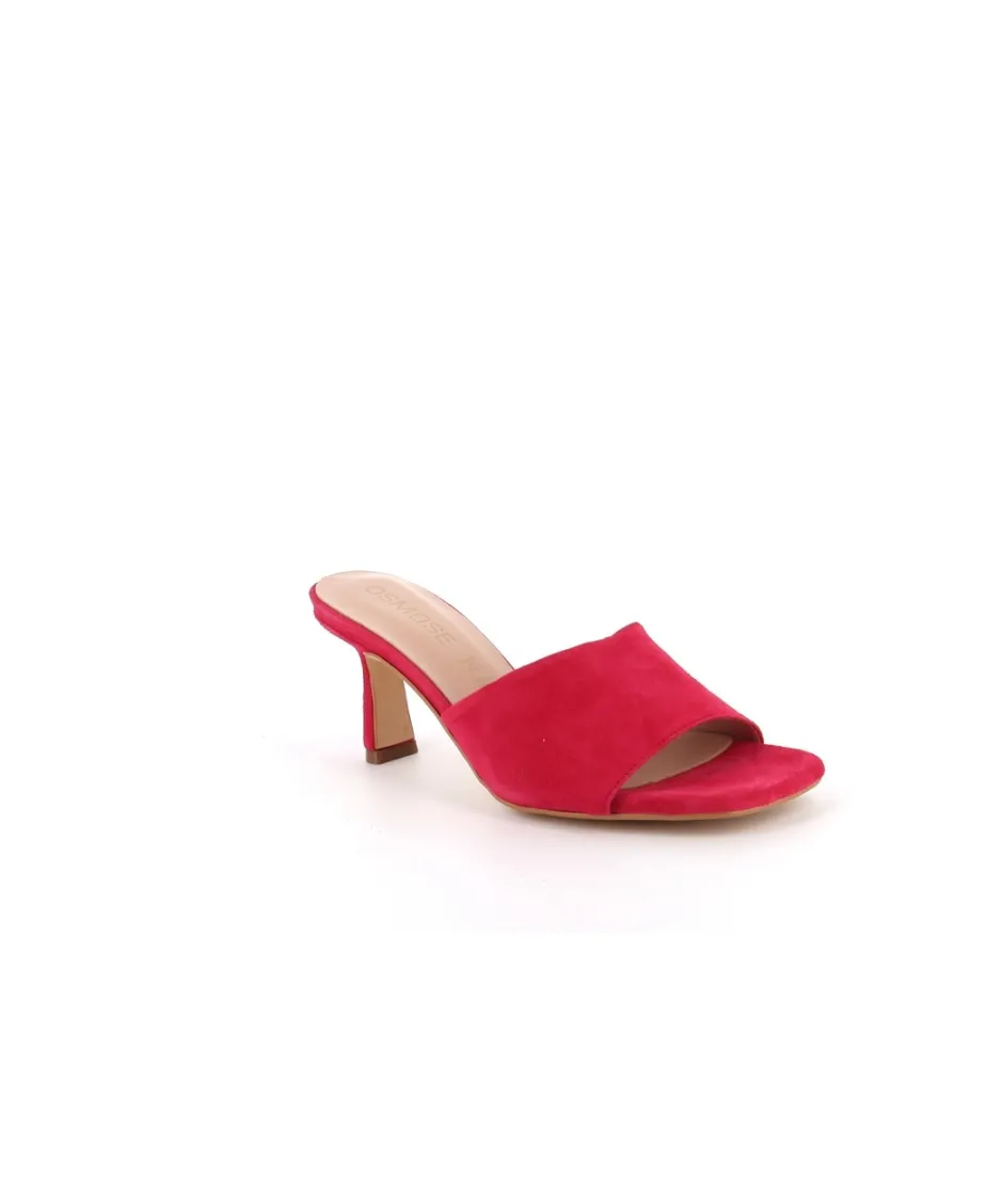Osmose Shoes Sandales & Nu-Pieds-MARA MULE DAIM FUSCHIA