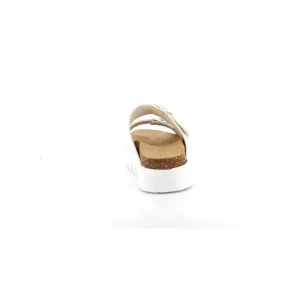 Osmose Shoes Sandales & Nu-Pieds-MILENA SANDALE PLATE CUIR BLANC