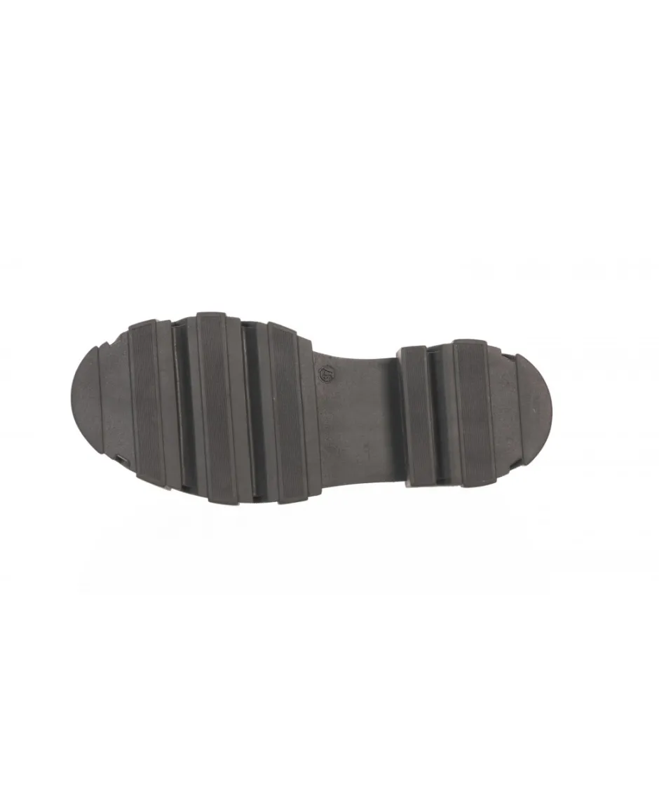 Osmose Shoes Mocassins-Mocassin à Chaine Argent & Talon Crampon