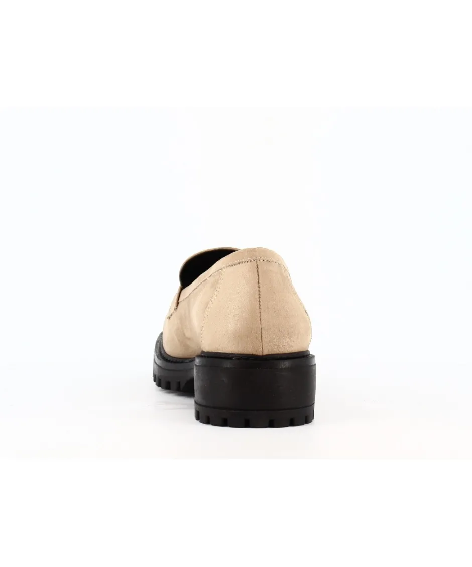 Osmose Shoes Mocassins-MOCASSIN BEIGE TISSU FACON DAIM