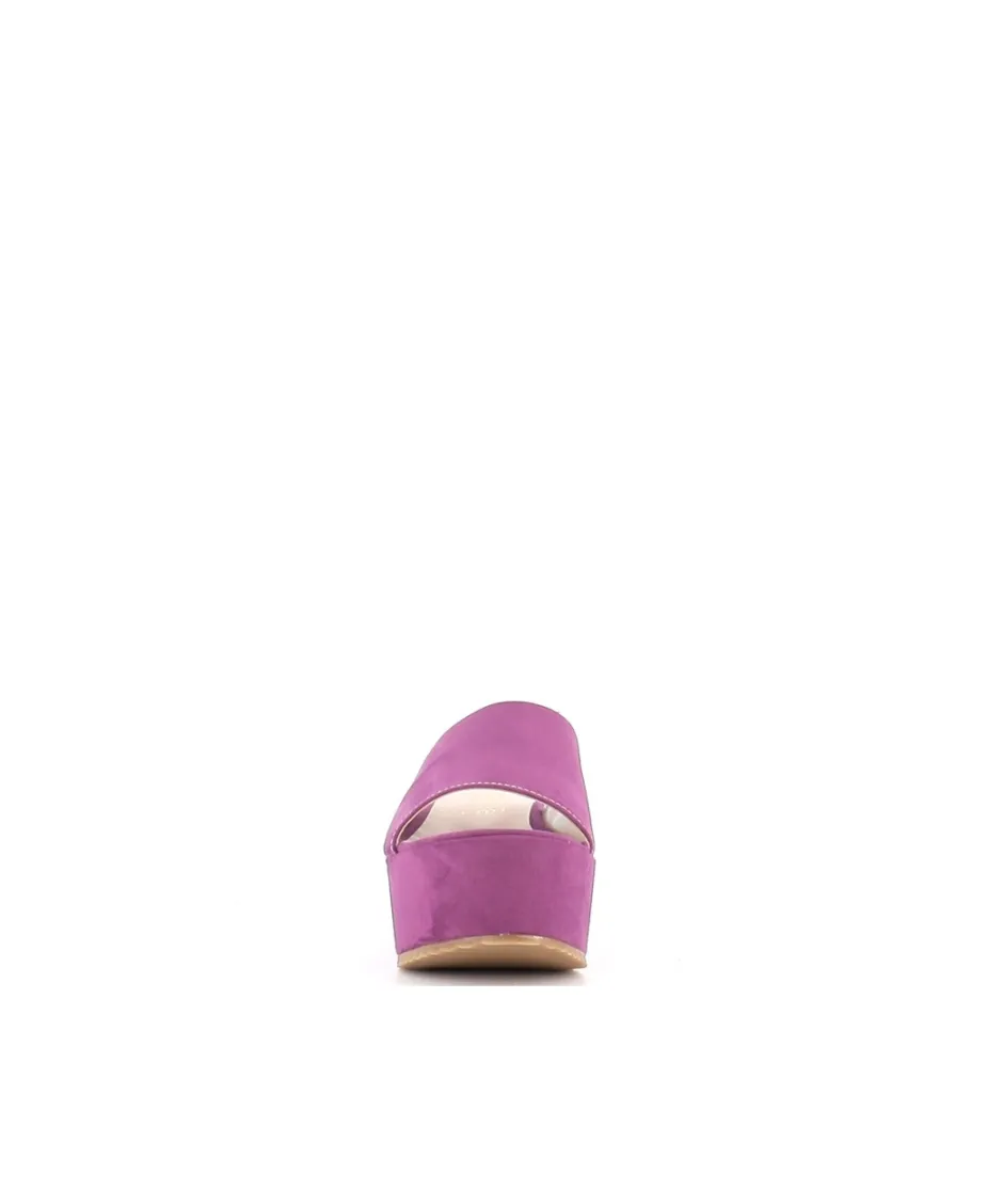 Osmose Shoes Sandales & Nu-Pieds-MULE COMPENSEE MICROFIBRE VIOLET