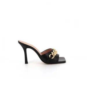 Osmose Shoes Sandales & Nu-Pieds-MULE CUIR NOIR LYNDA