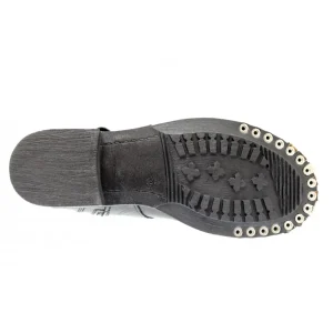 Osmose Shoes Bikers | Boots - Bottines-Nina Bikers : Cuir Noir à Clous