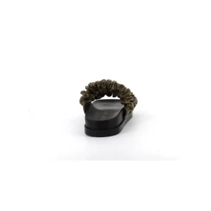 Osmose Shoes Sandales & Nu-Pieds-ROSA SANDALE CUIR VERT PLISSEE