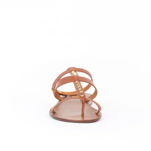 Osmose Shoes Sandales & Nu-Pieds-Sandale Cuir Camel à Clou