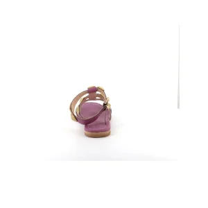 Osmose Shoes Sandales & Nu-Pieds-SANDALE NAWEL CUIR VIOLET CLOUTE