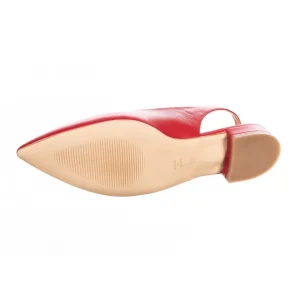 Osmose Shoes Sandales & Nu-Pieds-Sandale Taya : Cuir Rouge